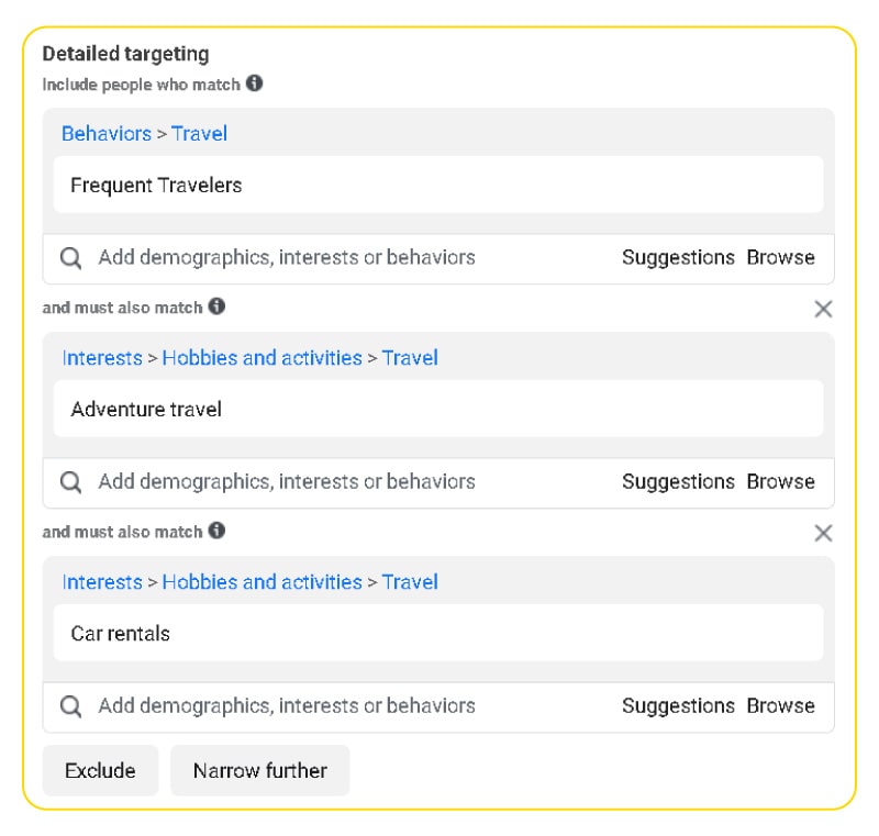  narrow your audience in detail targeting 