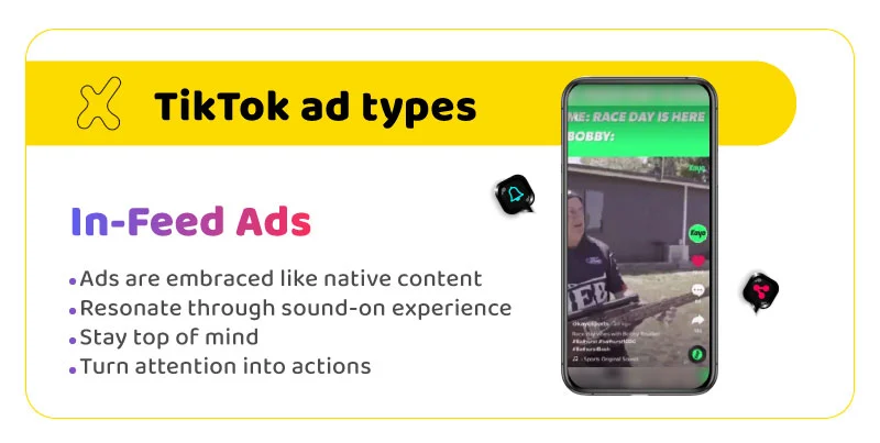 in feed ads titktok ads types