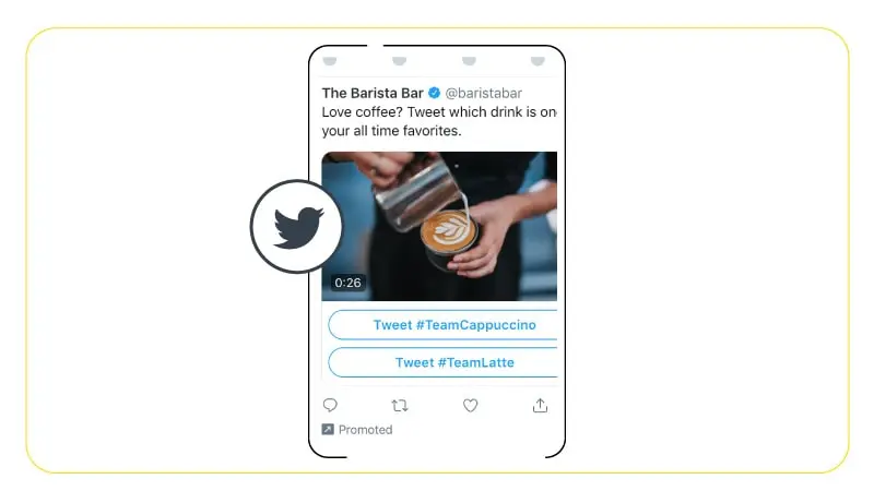 Twitter ads is one of the best native advertising examples