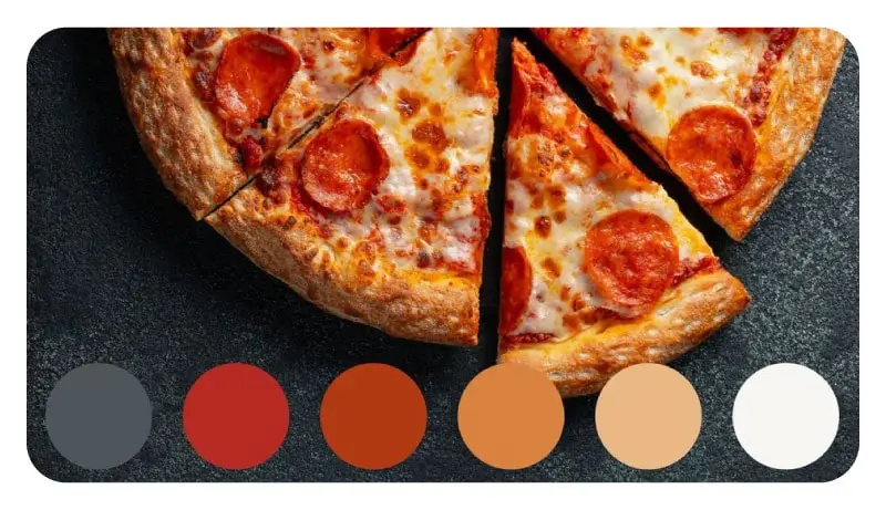Food marketing color palettes
